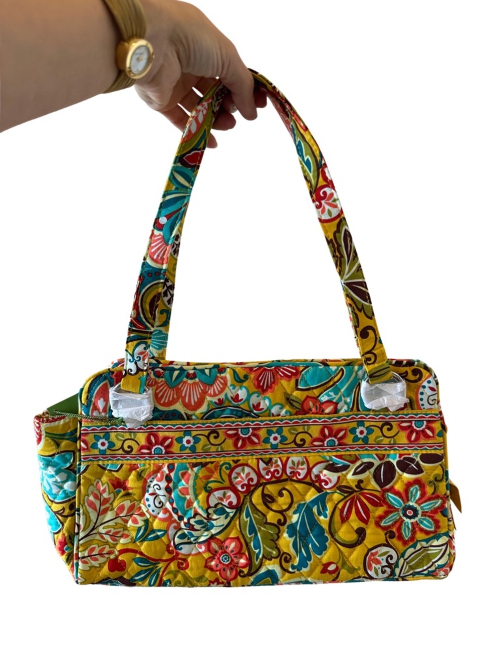 Vera Bradley Colorful Floral Shoulder Bag | NEW | Multi-Pocket